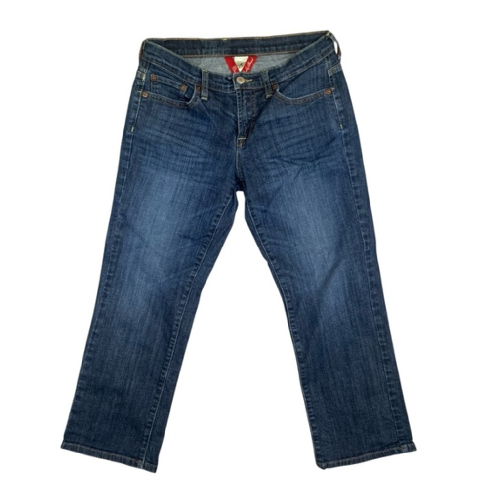 Lucky Brand Crop Jeans Sz 4 Ladies Cropped Med Blue Denim